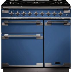 Rangemaster Elise 90cm Dual Fuel 108430 Range Cooker in China Blue